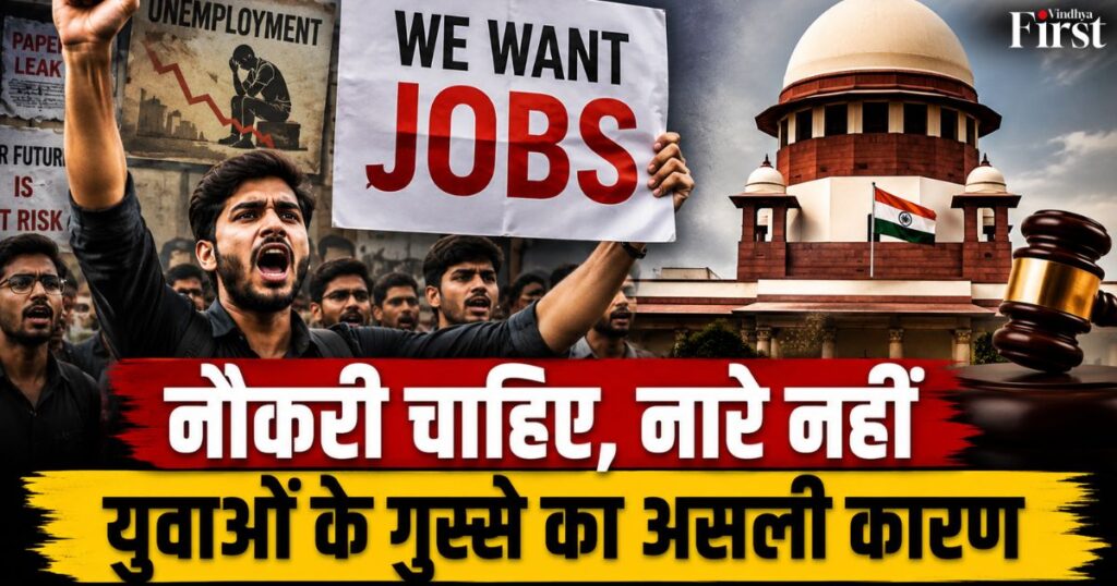 बार-बार पेपर लीक, भर्ती में देरी और बढ़ती बेरोजगारी ने लाखों युवाओं का भरोसा हिला दिया है। ऐसे में सुप्रीम कोर्ट का संदेश साफ है—विरोध की आवाज़ को दबाने से पहले उन वजहों पर ध्यान देना होगा, जिन्होंने युवाओं को सड़कों पर उतरने पर मजबूर किया
